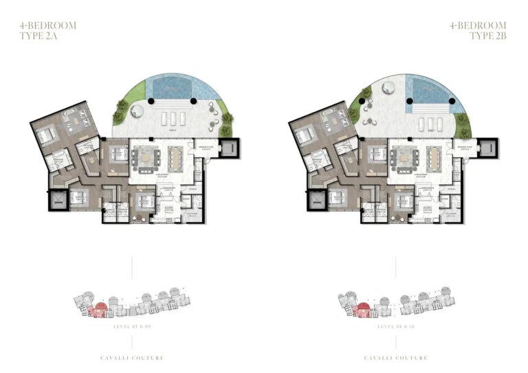 Cavalli Couture floor plan 5-спальн.