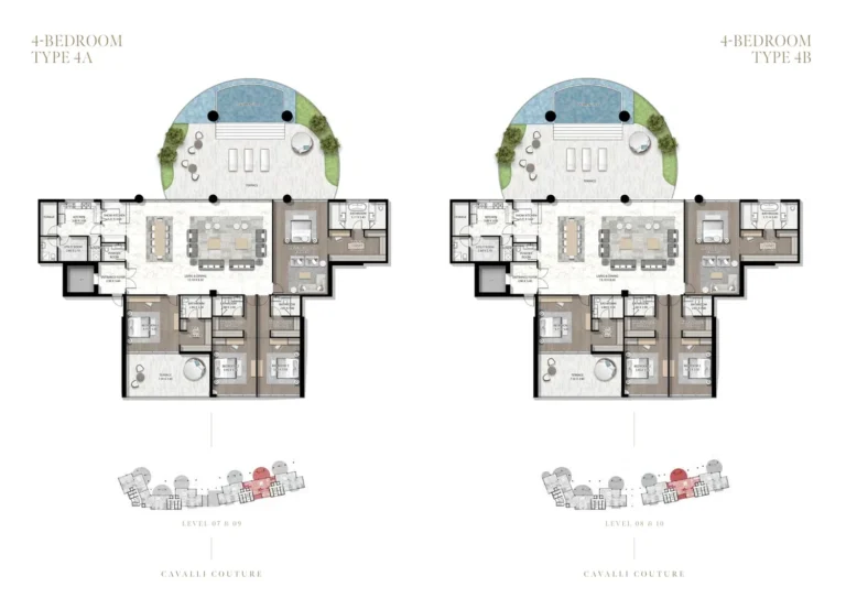 Cavalli Couture floor plan 5-спальн.