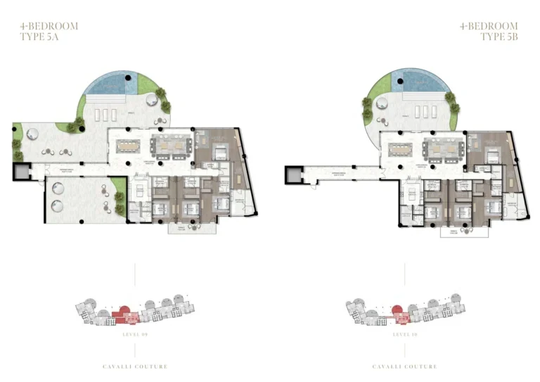 Cavalli Couture floor plan 5-спальн.