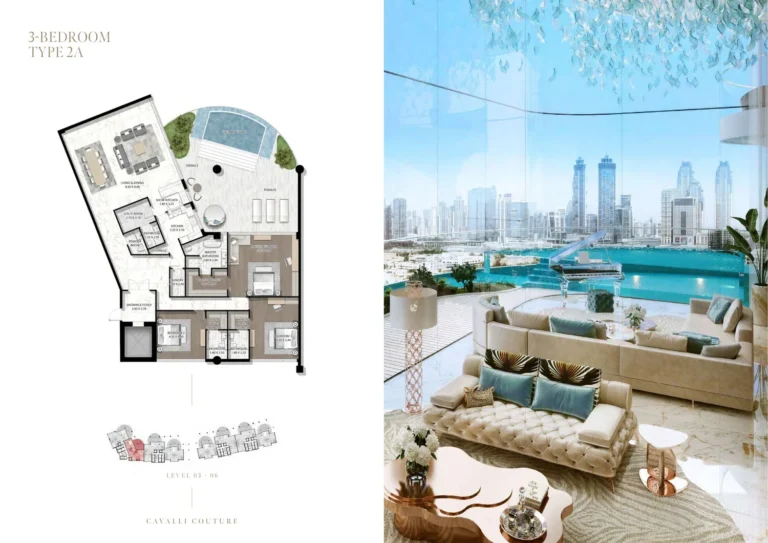 Cavalli Couture floor plan 4-спальн.