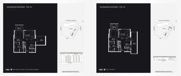 The Atria floor plan 1-спальн. · 868 кв. фут
