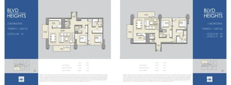 Boulevard Heights floor plan 2 BR · 1673 sqft