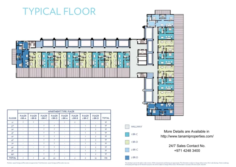 Azure Residences floor plan Studio