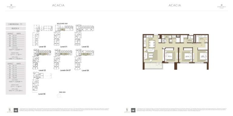 Candace Acacia floor plan 3 BR · 1400 sqft