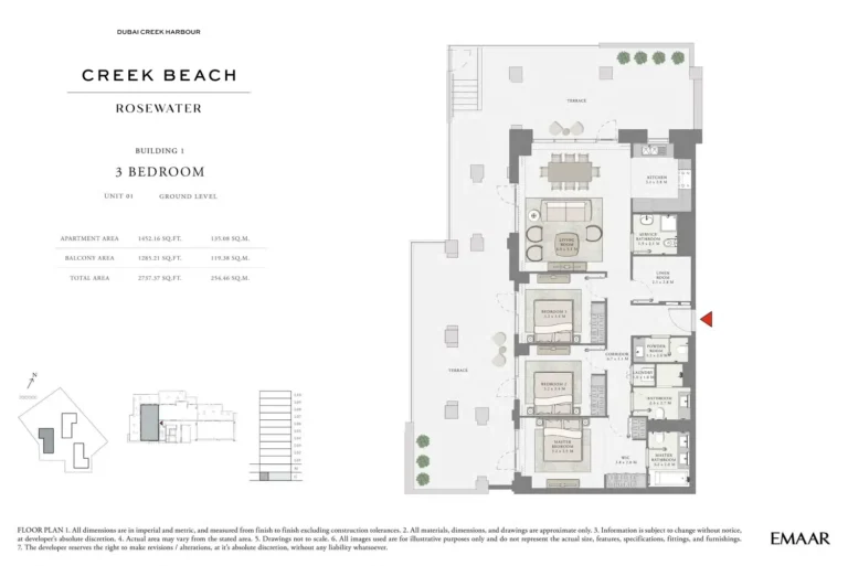 Rosewater at Creek Beach floor plan 3 BR · 2737 sqft