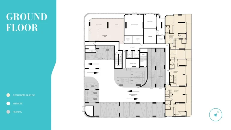 997 Residences floor plan 3 BR