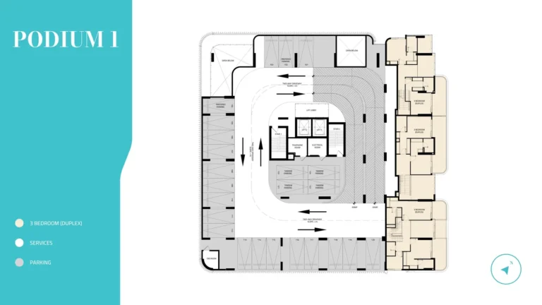 997 Residences floor plan 3 BR