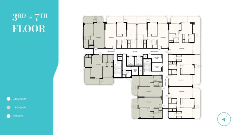 997 Residences floor plan Studio