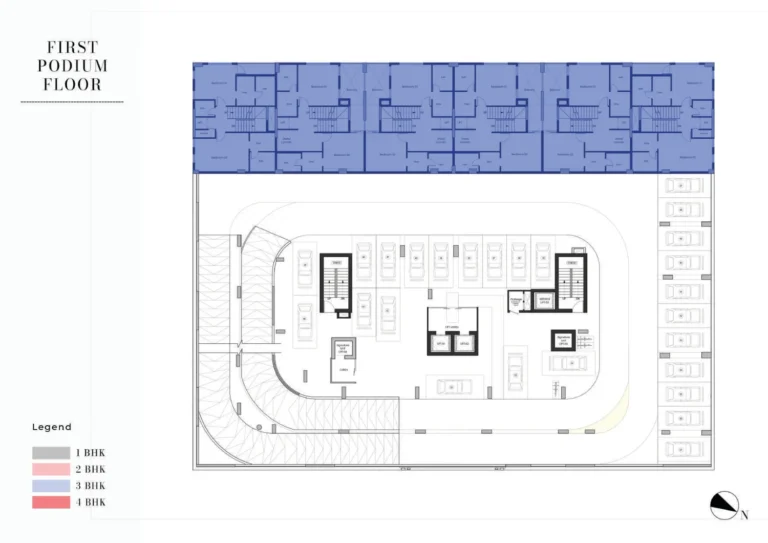 Bonds Avenue Residences floor plan Студия