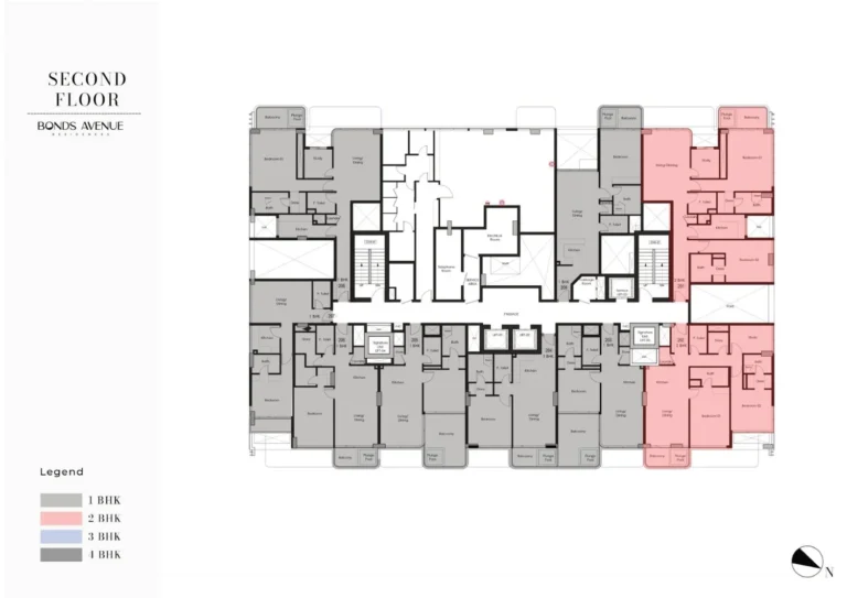 Bonds Avenue Residences floor plan Студия