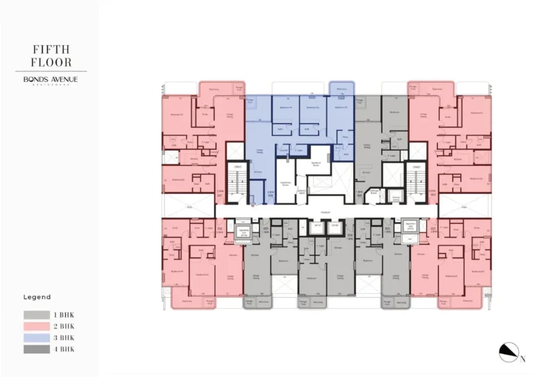 Bonds Avenue Residences floor plan Студия