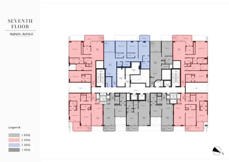 Bonds Avenue Residences floor plan Студия