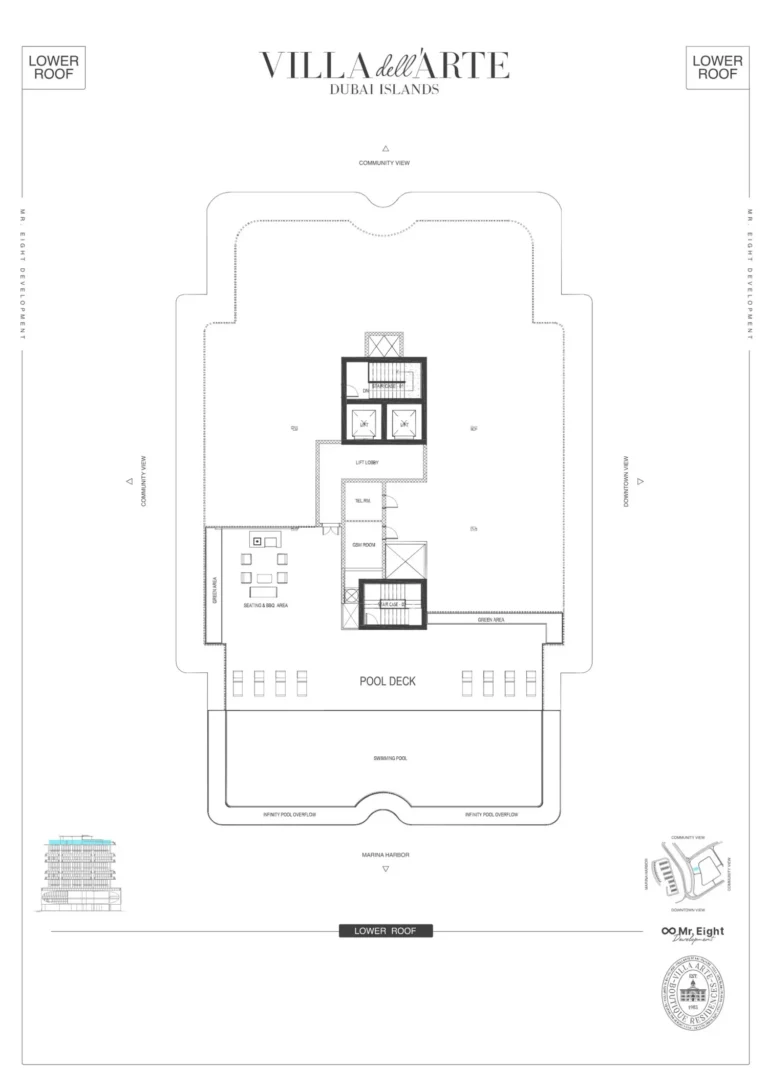 Villa del Arte floor plan Studio