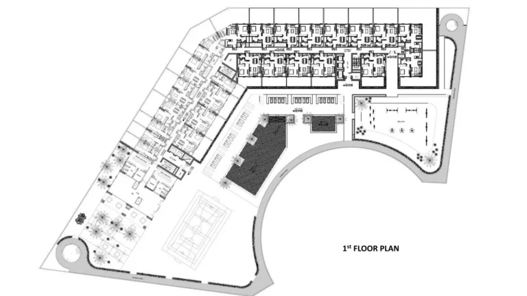 Farhad Azizi Residence floor plan Студия