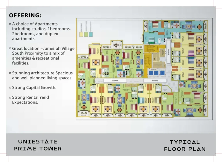 UniEstate Prime Tower floor plan Studio