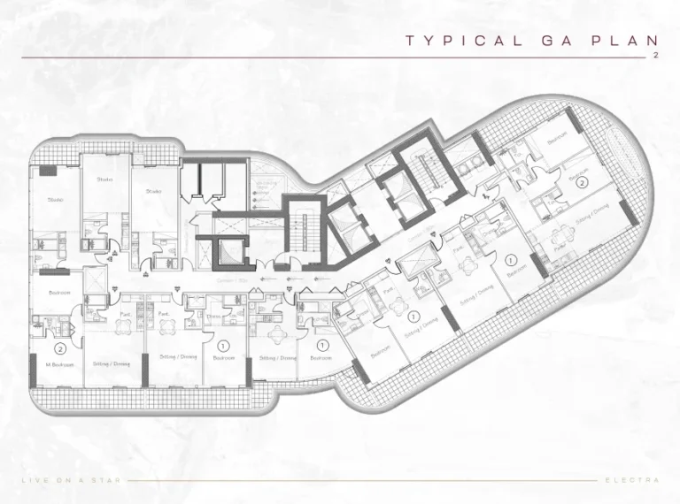 Acube Electra floor plan Studio