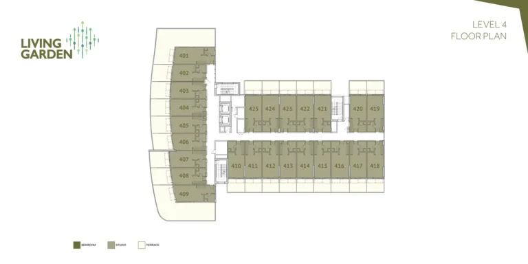Living Garden 2 floor plan Студия