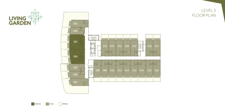 Living Garden 2 floor plan Студия