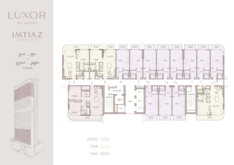 Luxor Residences floor plan Studio