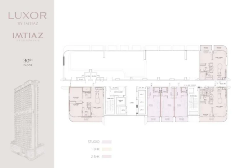 Luxor Residences floor plan Studio