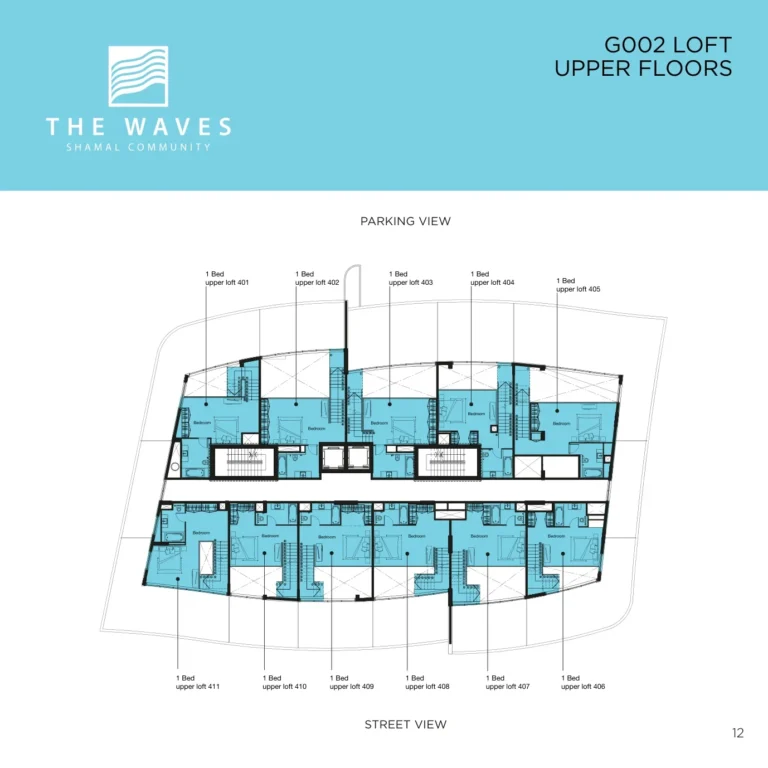 Shamal Waves floor plan 1 BR