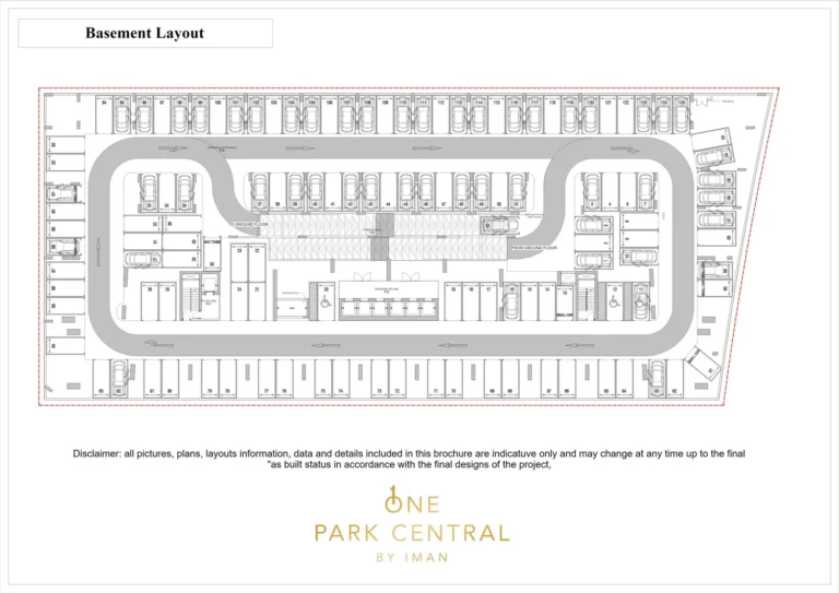 One Park Central floor plan Studio