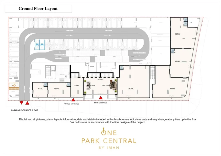One Park Central floor plan Studio