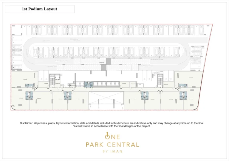 One Park Central floor plan Studio