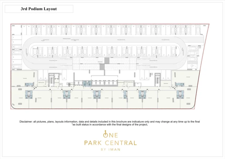 One Park Central floor plan Studio