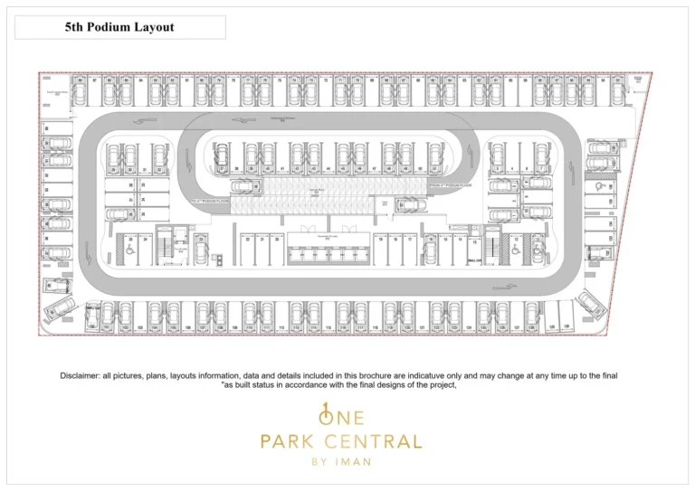 One Park Central floor plan Studio