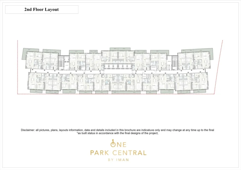 One Park Central floor plan Studio