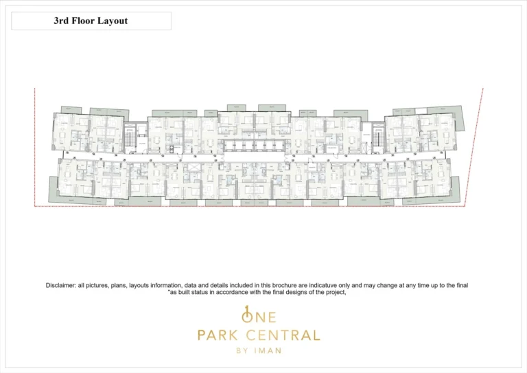 One Park Central floor plan Studio