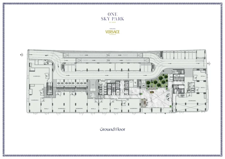 One Sky Park floor plan Студия