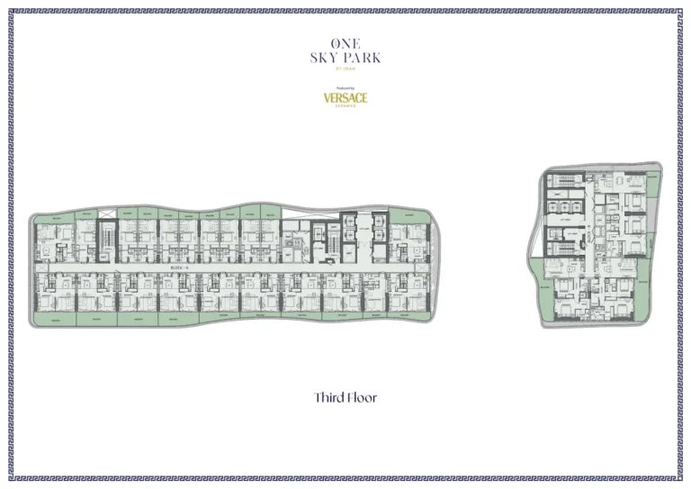 One Sky Park floor plan Студия