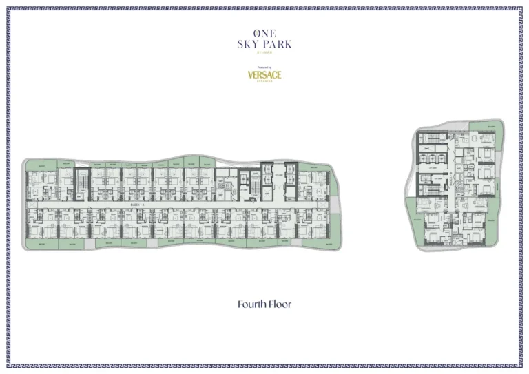One Sky Park floor plan Студия