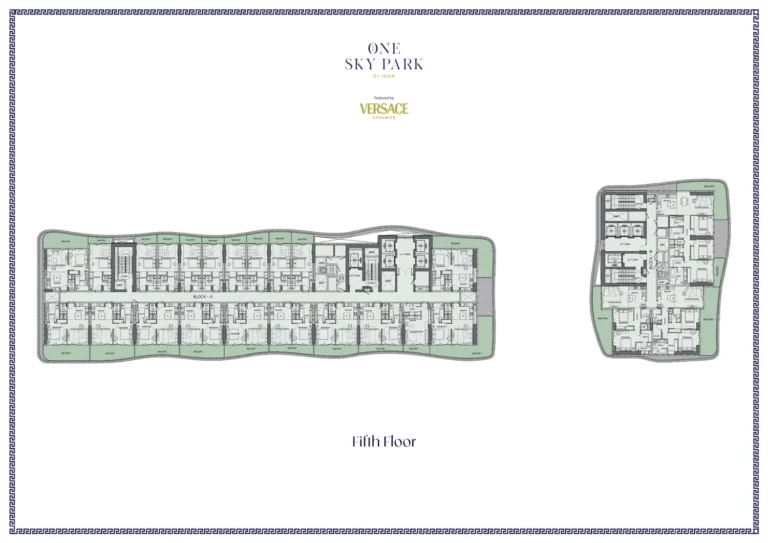 One Sky Park floor plan Студия