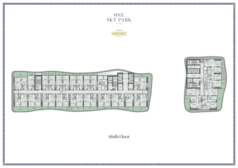 One Sky Park floor plan Студия