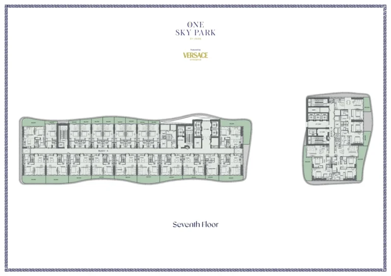 One Sky Park floor plan Студия