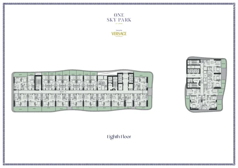 One Sky Park floor plan Студия