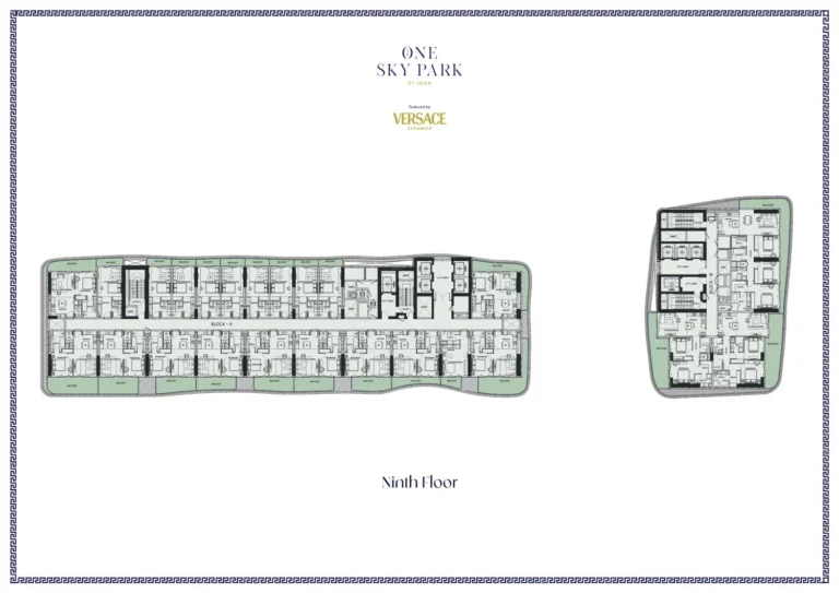One Sky Park floor plan Студия