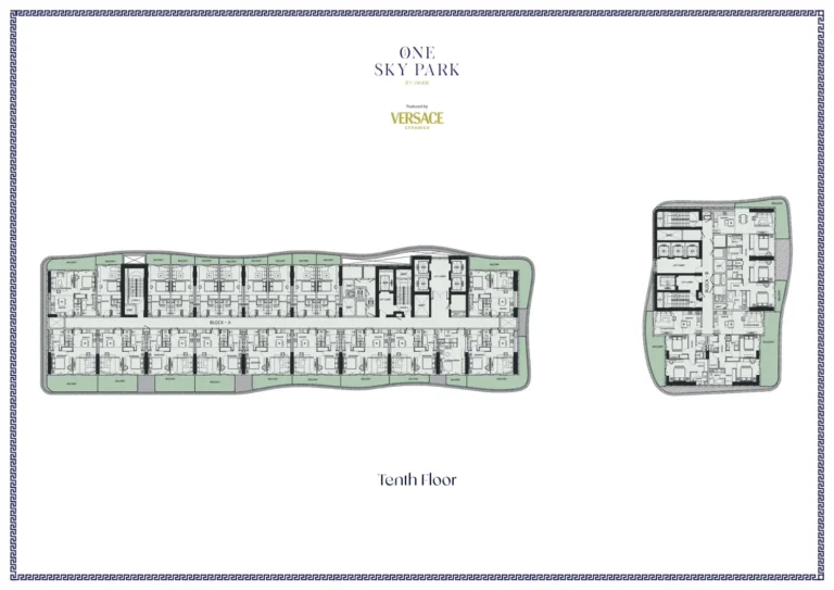 One Sky Park floor plan Студия
