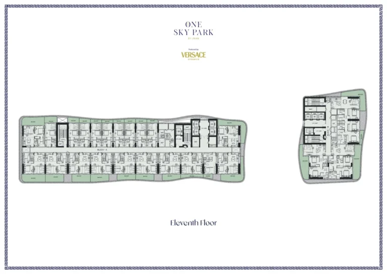One Sky Park floor plan Студия
