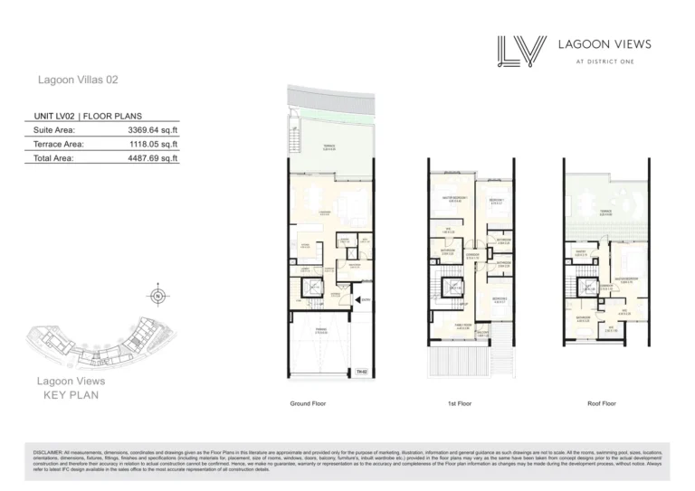 Lagoon Views 3 floor plan 4 BR · 4487 sqft
