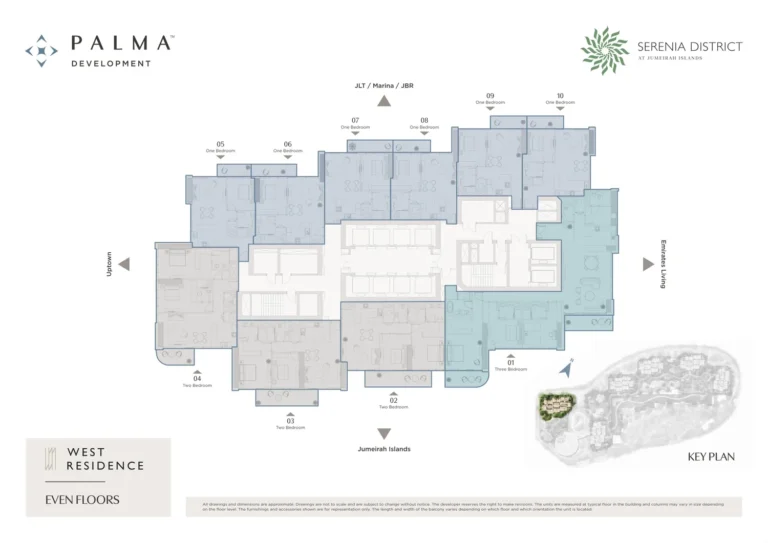 Serenia District – West Residence floor plan Studio