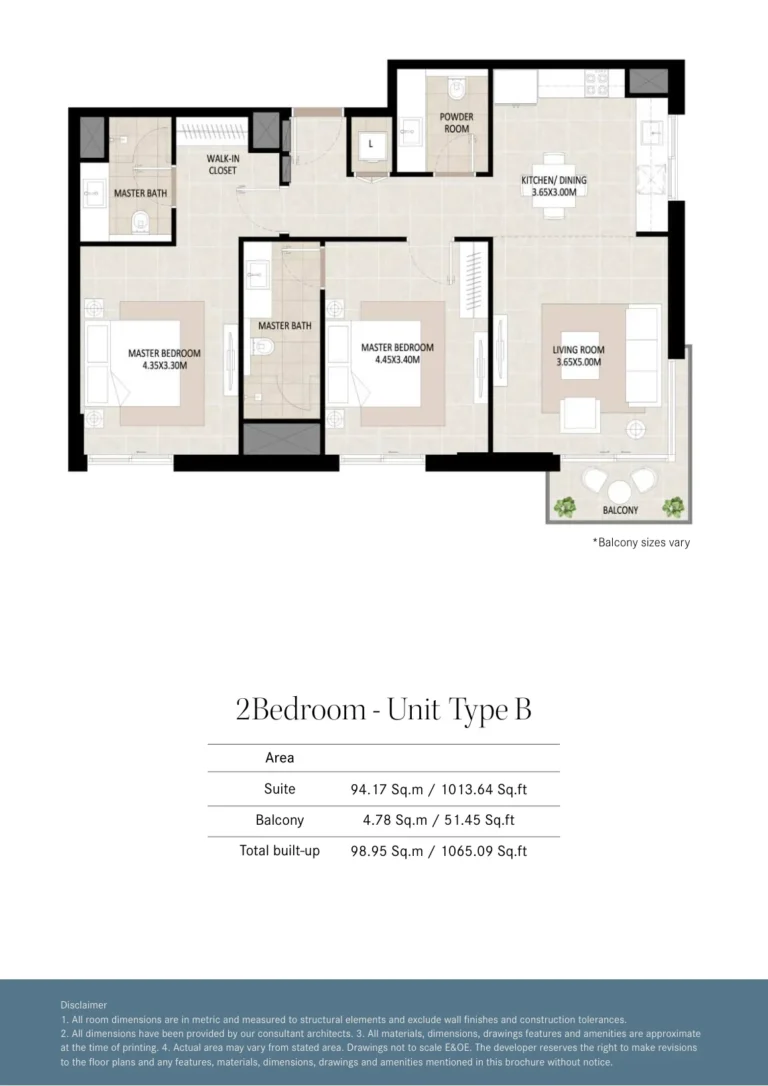 Odessa Town Square floor plan 2 BR · 1013 sqft