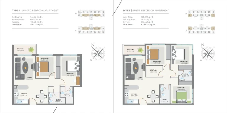Green Diamond One floor plan 2 BR · 962 sqft