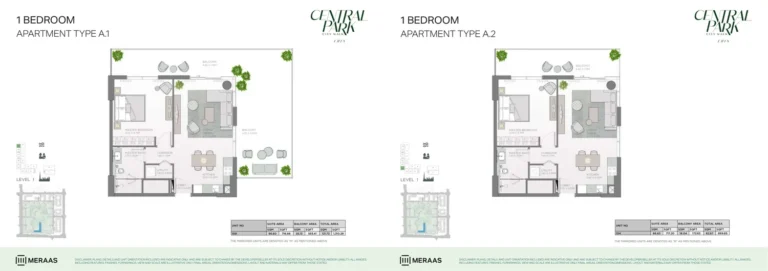 Erin at Central Park floor plan 1 BR · 932 sqft