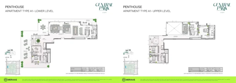 Fern at Central Park floor plan Студия