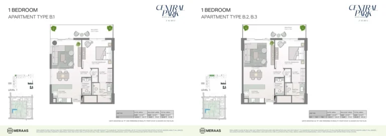 Laurel at Central Park floor plan 1-спальн.