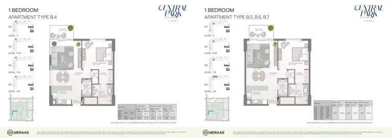 Laurel at Central Park floor plan 1-спальн.